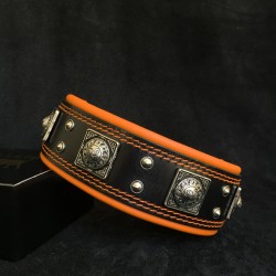 The "Eros" black/orange collar