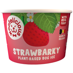 Woofelicious dog ice strawberry